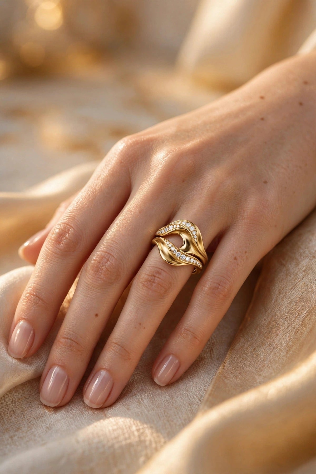 Asymmetric Wave Diamond Band lifestyle