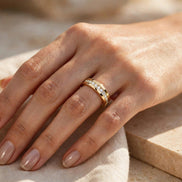 Channel-Set Diamond Wedding Band lifestyle