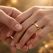 Classic Polished Gold Band lifestyle