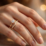 Curved Contour Diamond Band lifestyle