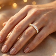 Eternity Diamond Wedding Band lifestyle