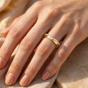 Knife-Edge Diamond Band lifestyle