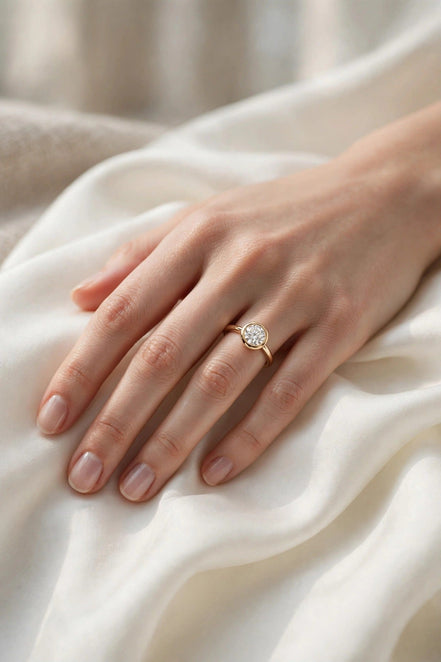 Low-Profile Bezel Solitaire lifestyle