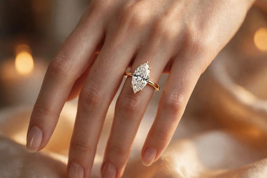 Marquise Solitaire Engagement Ring lifestyle