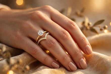 Nesting Curved Diamond Band lifestyle