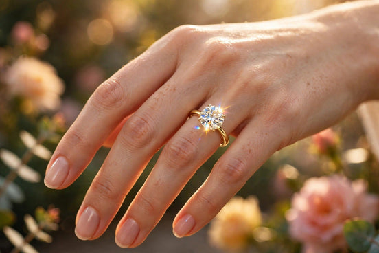 Round Brilliant Solitaire Engagement Ring lifestyle