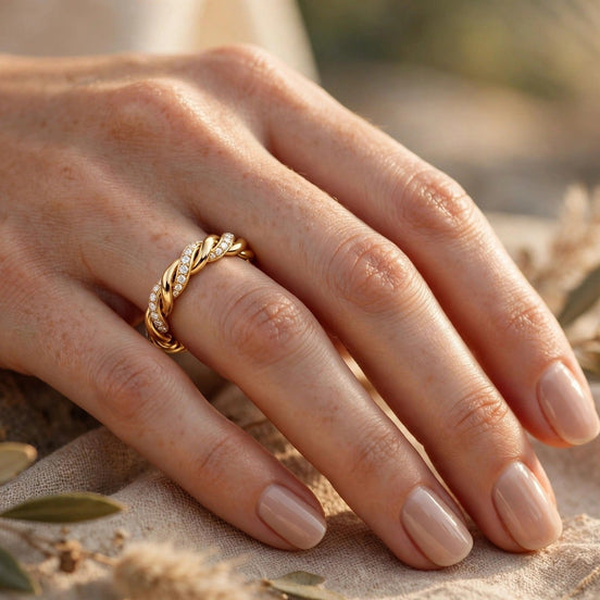 Twisted Rope Diamond Band lifestyle