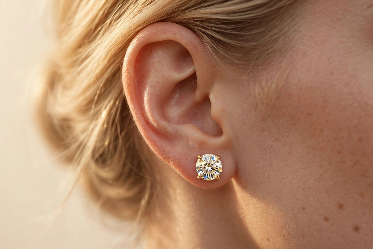 Solitaire Diamond Studs