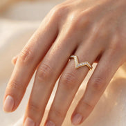 Chevron V Diamond Band lifestyle