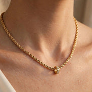 Diamond-Cut Rope Necklace lifestyle