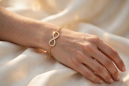 Anniversary Infinity Charm lifestyle