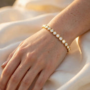 Bezel-Set Tennis Bracelet lifestyle