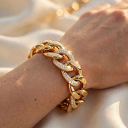 Bold Link Diamond Bracelet lifestyle