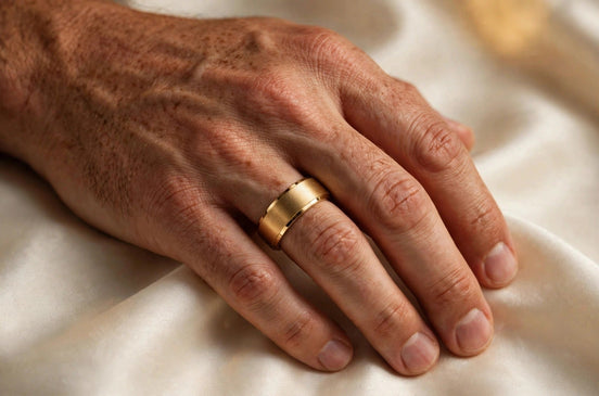 Brushed Matte Gold Band lifestyle