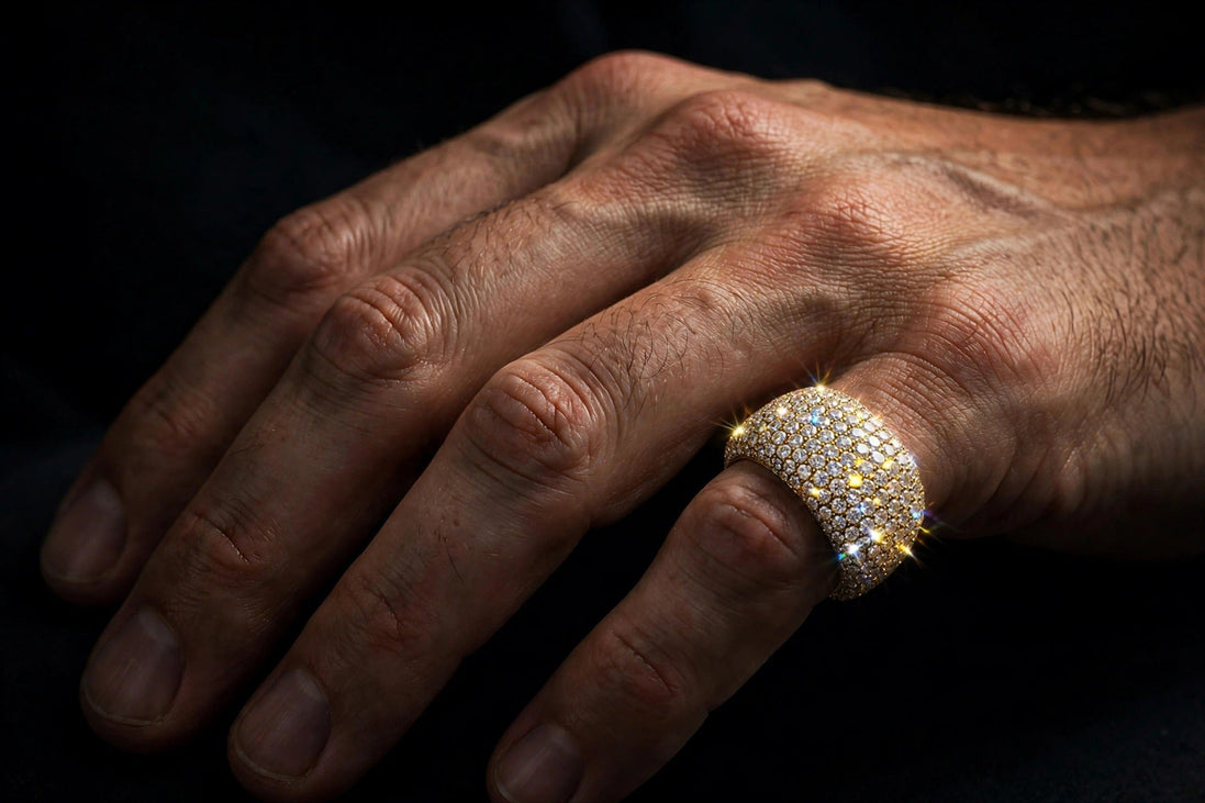 Bust-Down Pinky Ring lifestyle
