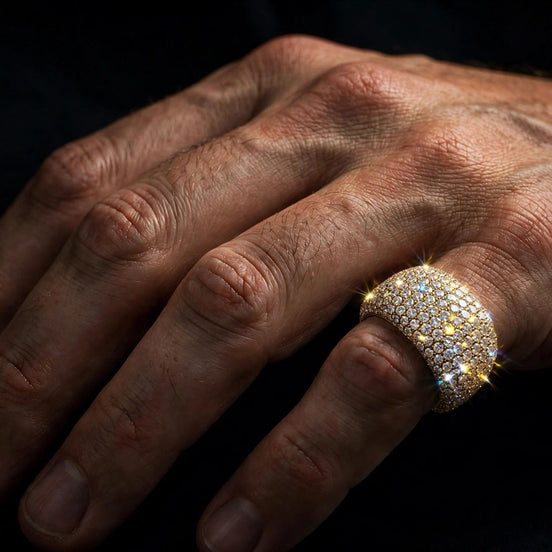 Bust-Down Pinky Ring lifestyle