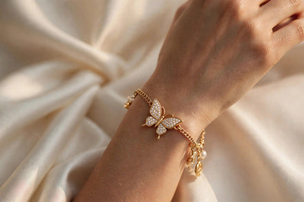 Butterfly Diamond Charm lifestyle