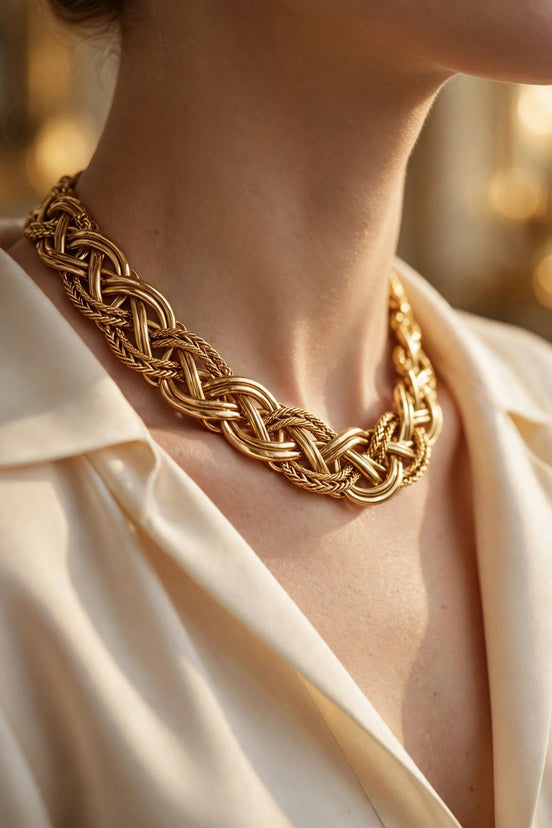 Women's Byzantine Chain Necklace lifestyle