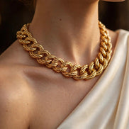 Women's Cuban Chain Necklace lifestyle