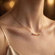 Diamond Bar Chain Necklace lifestyle