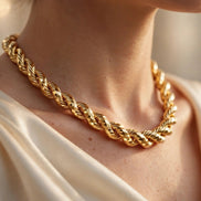 Diamond-Cut Rope Necklace lifestyle