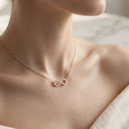 Diamond Infinity Chain Necklace lifestyle