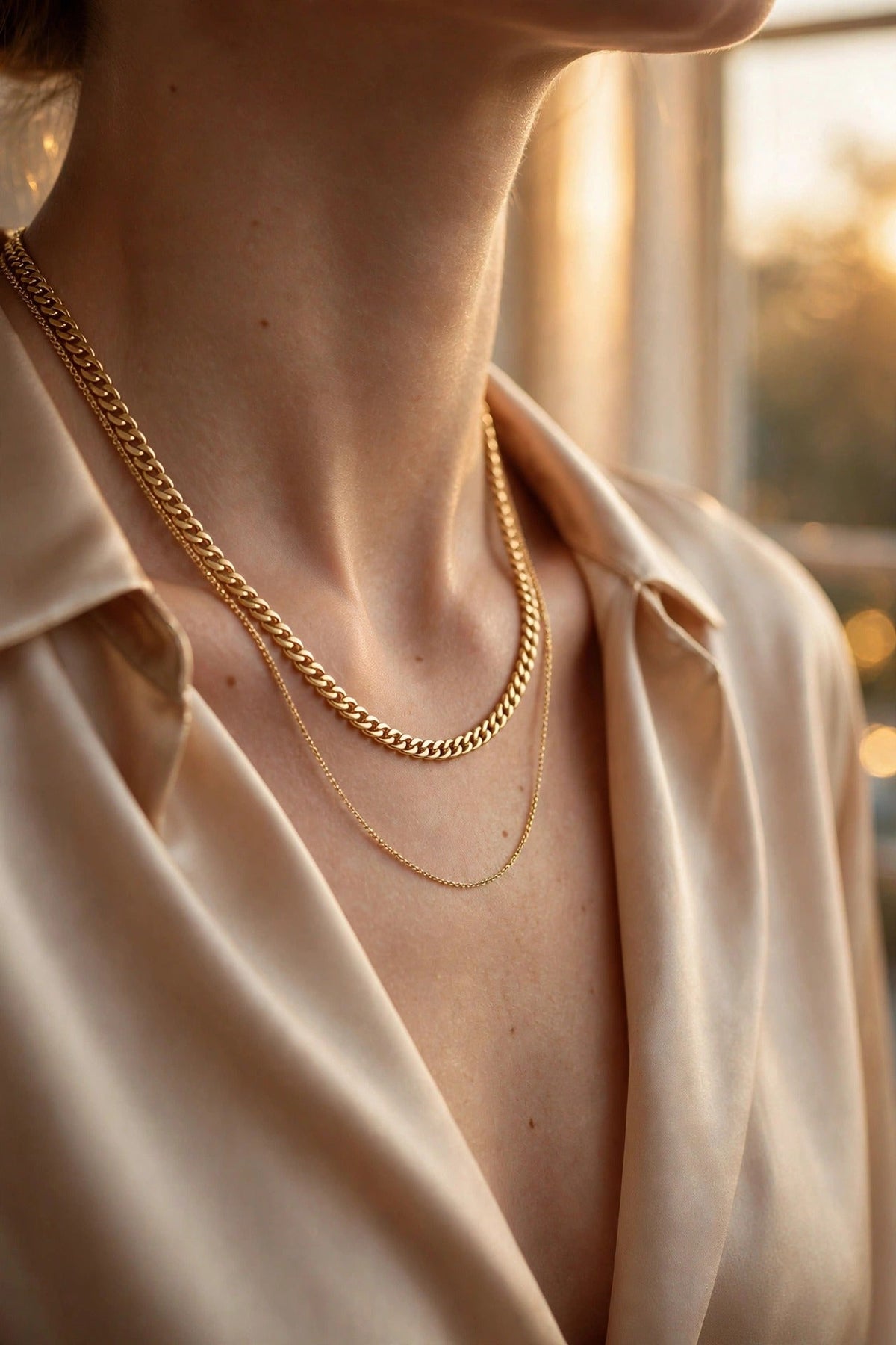 Double Chain Layering Set lifestyle