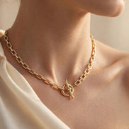 Toggle-Front Chain Necklace lifestyle