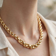 Twisted Curb Chain Necklace lifestyle
