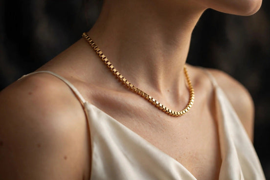 Venetian Box Chain Necklace lifestyle