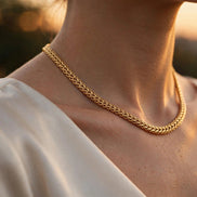 Wheat Chain Necklace lifestyle