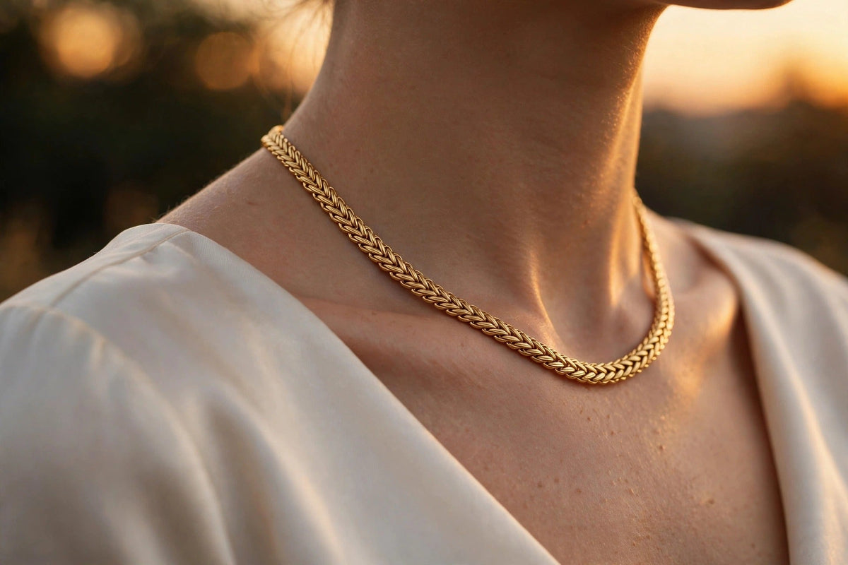 Wheat Chain Necklace lifestyle