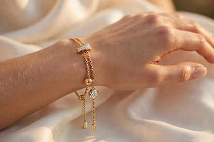 Diamond Bolo Bracelet lifestyle