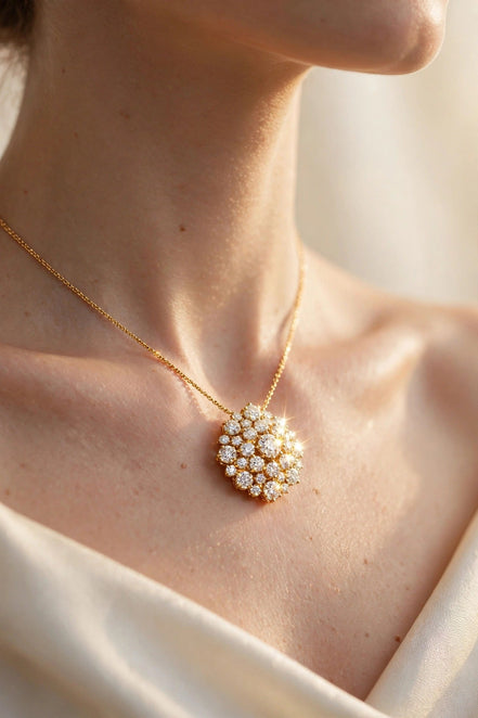 Diamond Cluster Pendant lifestyle