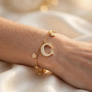 Diamond Initial Charm lifestyle