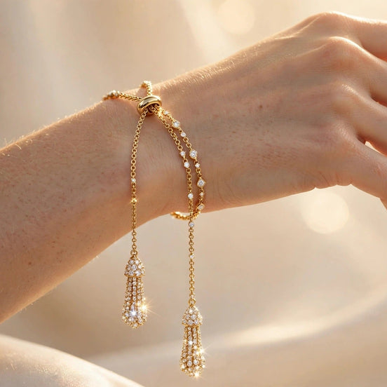 Diamond Lariat Bracelet lifestyle