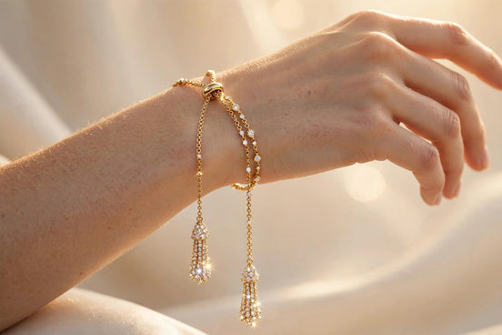 Diamond Lariat Bracelet lifestyle