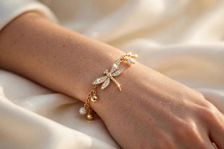 Dragonfly Diamond Charm lifestyle
