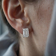 Baguette Diamond Studs lifestyle