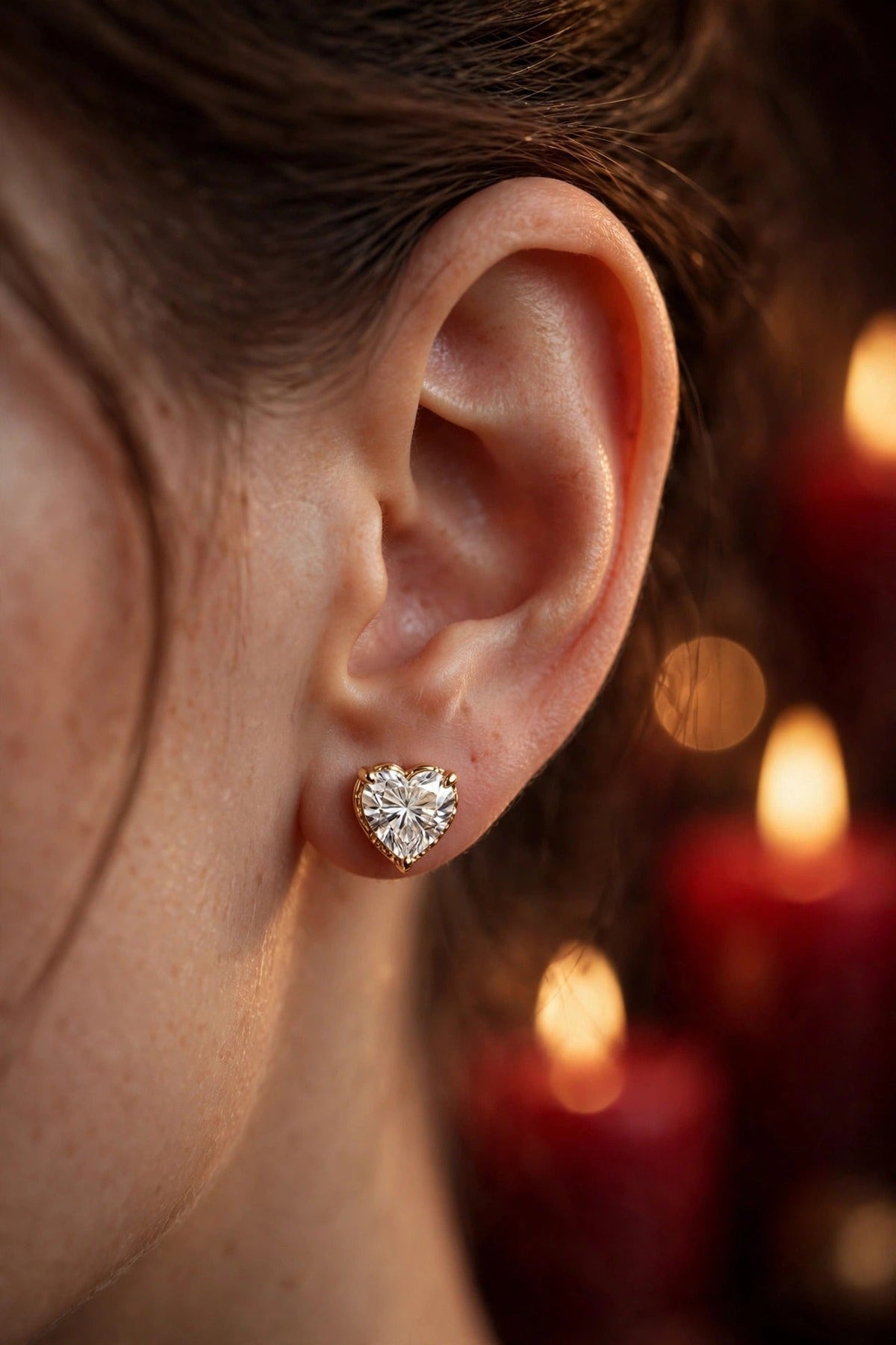 Heart Diamond Studs lifestyle