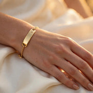 Engravable Diamond ID Bracelet lifestyle