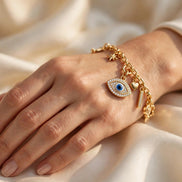 Evil Eye Diamond Charm lifestyle
