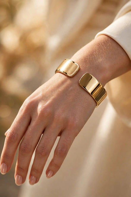 Gold Cuff Bracelet lifestyle