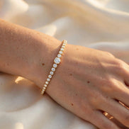 Graduated Diamond Line Bracelet lifestyle