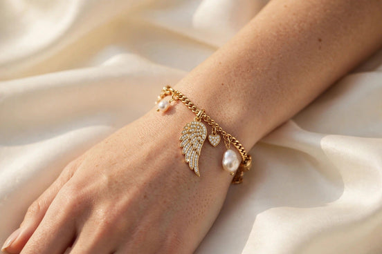 Guardian Angel Wing Charm lifestyle