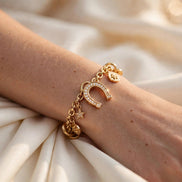 Horseshoe Diamond Charm lifestyle