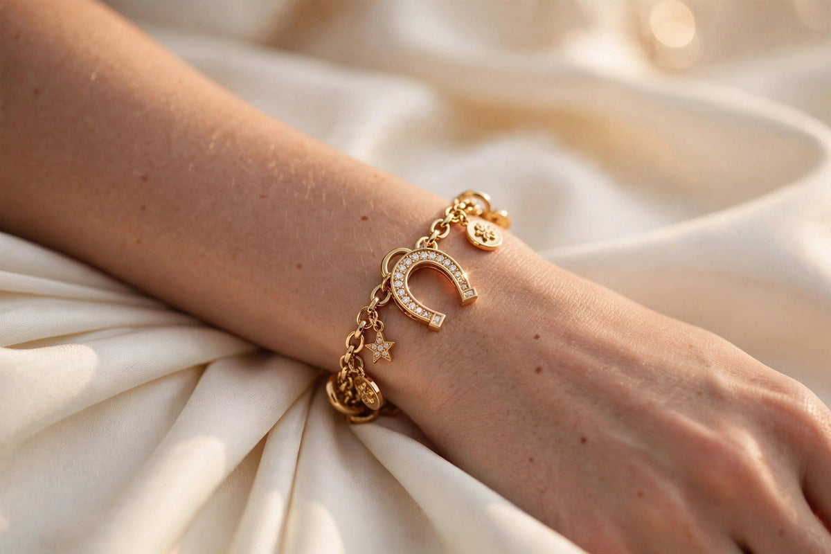Horseshoe Diamond Charm lifestyle