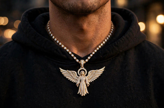 Iced Angel Pendant lifestyle