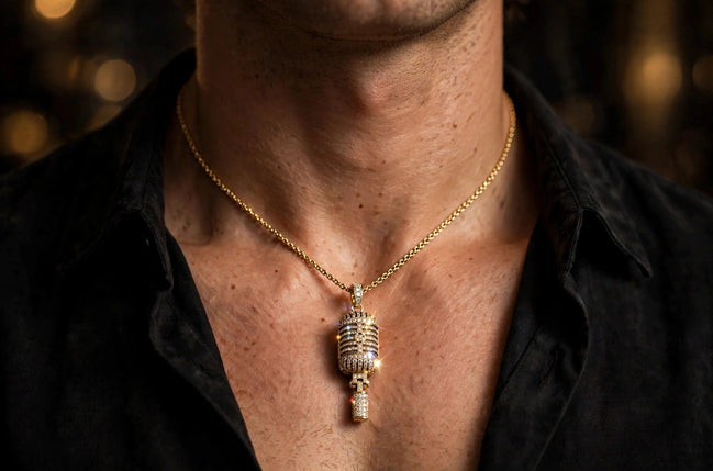 Iced Microphone Pendant lifestyle