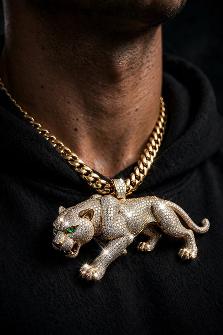 Iced Panther Pendant lifestyle